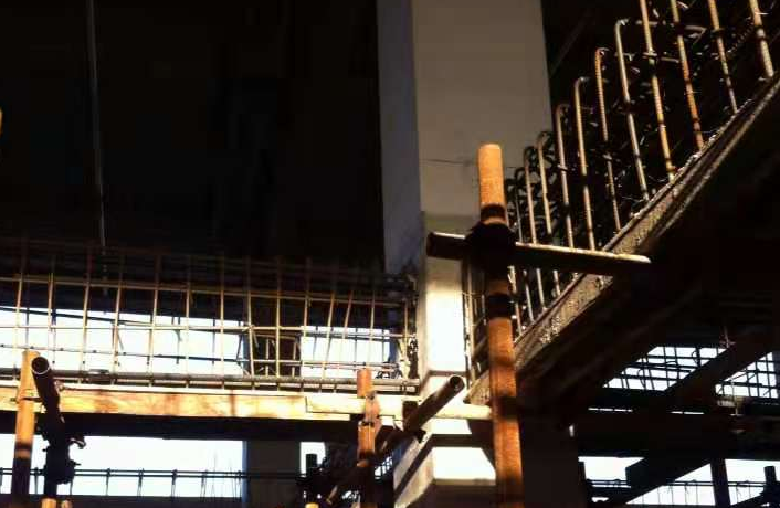鄂州一厂房梁柱截面加大施工